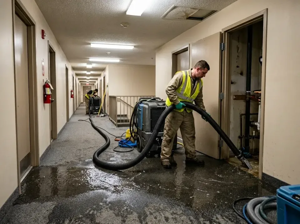 multi-unit-apartment-hallway-f-005 — frequently asked questions, Emergency Burst Pipe Water Extraction & Removal in Carlstad…